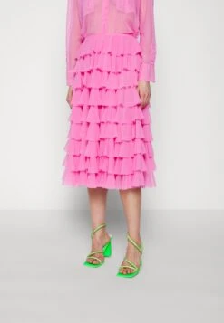 Norma Kamali Ruffle Skirt - A-Line Skirt -Pieces Shop 5e93d76a893443ba82db17e94ad35f43