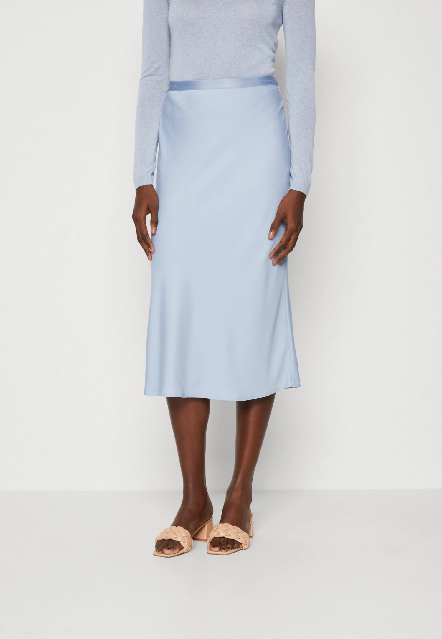 Calvin Klein Bias Cut Midi Skirt - Pencil Skirt - Blue Chime 3 Calvin Klein Bias Cut Midi Skirt - Pencil Skirt - Blue Chime