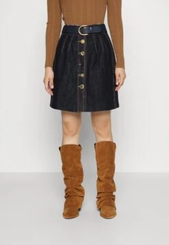 Skirt - Mini Skirt - Navy -Pieces Shop 5f48f32d2bf449d0bb21870b9cfda9ef