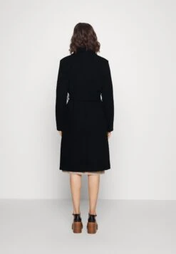 Vila Vipoko Long Belt Coat - Classic Coat - Black -Pieces Shop 618de3bc785c496a9727e9b83c0e69d2