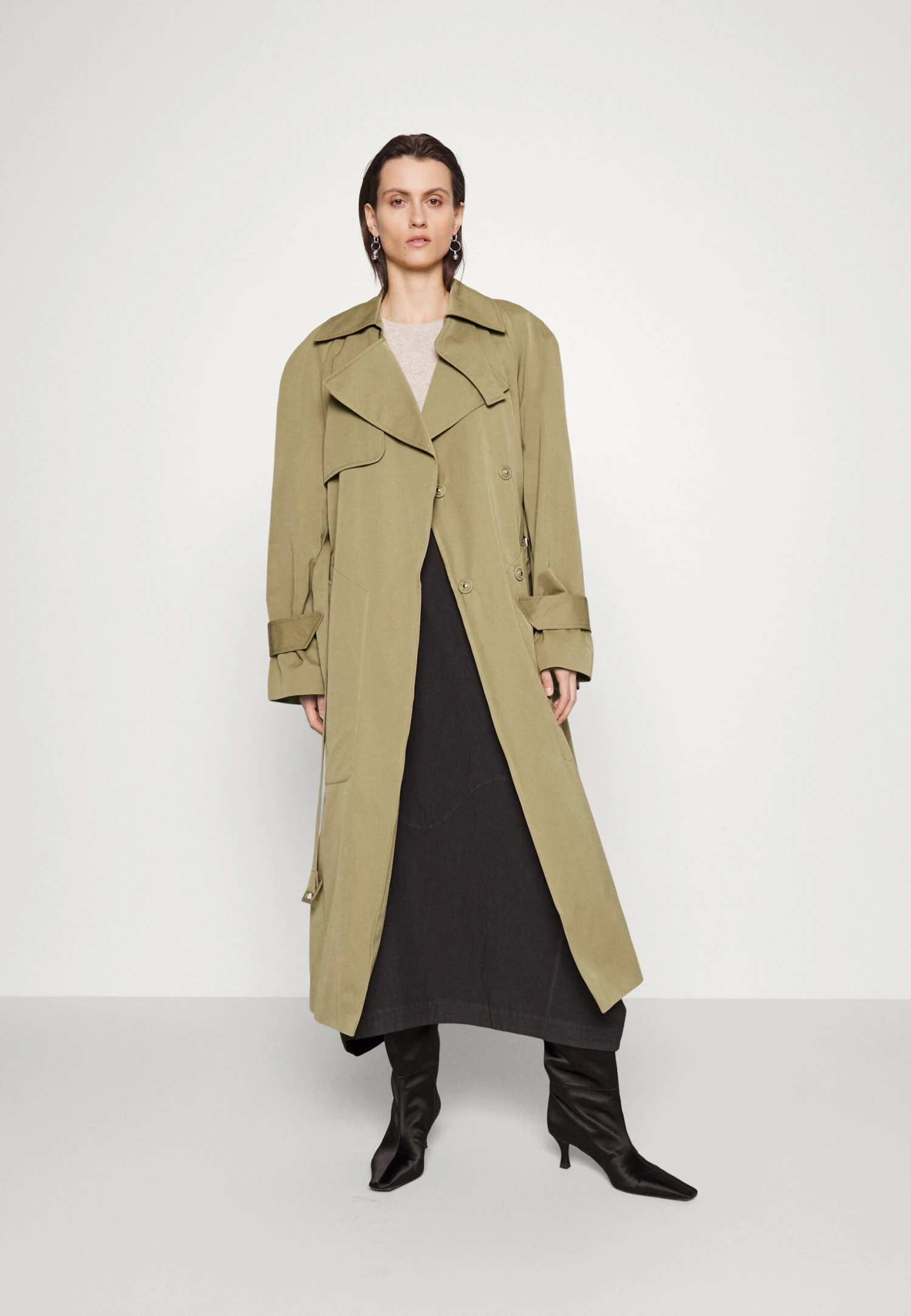 Trenchcoat - Light Green 4 Trenchcoat - Light Green - Image 2