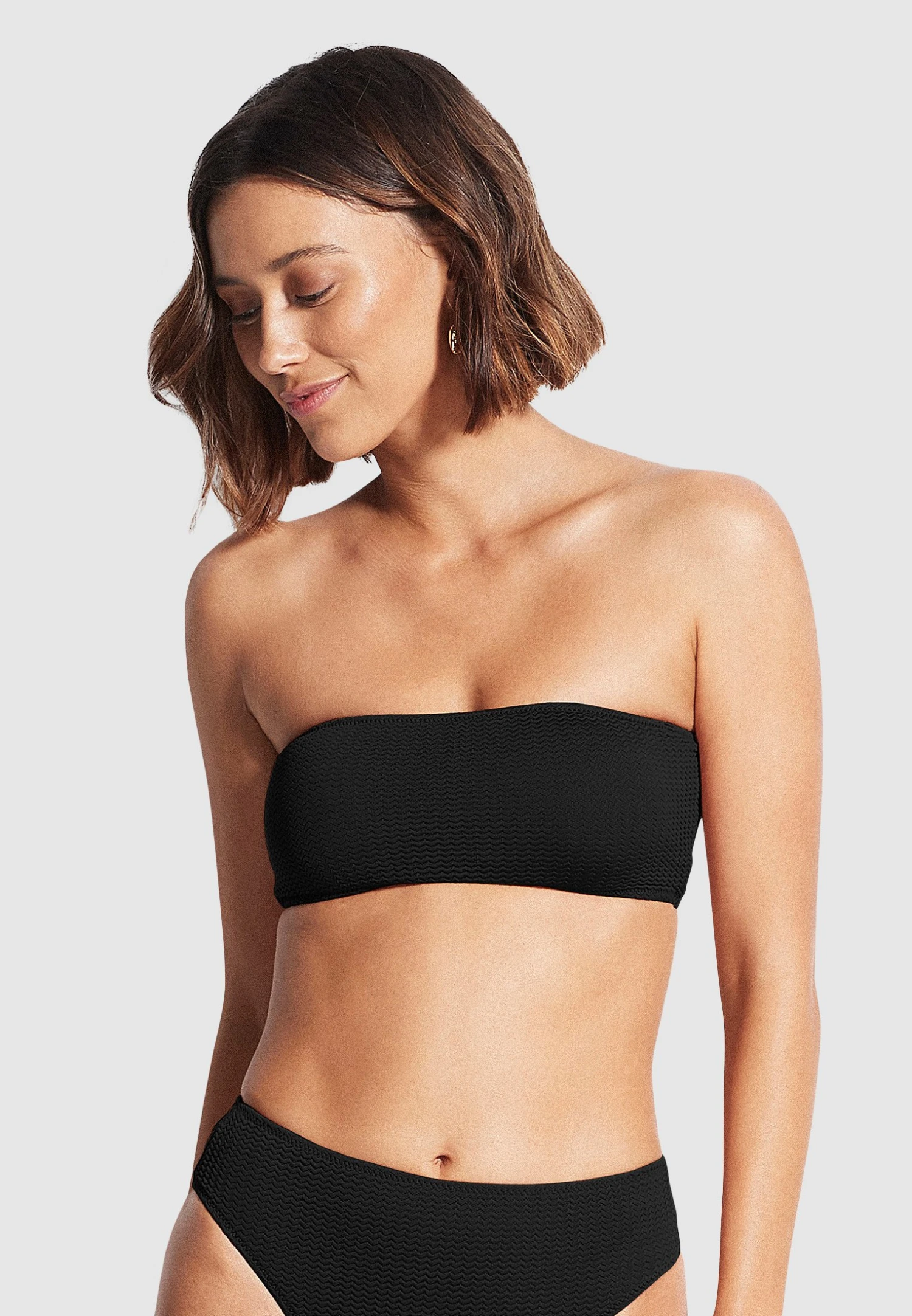 Seafolly Tube Top - Bikini Top - Black 3 Seafolly Tube Top - Bikini Top - Black