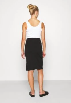 Even&Odd Basic - Midi Skirt With Slit - Pencil Skirt - Black -Pieces Shop 64675dc213ca4c638a2d33ec720c7cb5