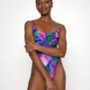 Debbie Deepband Swimsuit - Swimsuit - Purple Palm -Pieces Shop 672ff28ed1e94b9b8b31eb894b21cae9