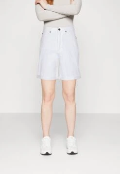 Marc O'Polo Woven 5 Pocket High Waist Relaxed Fit Mid Length Turn - Shorts - White