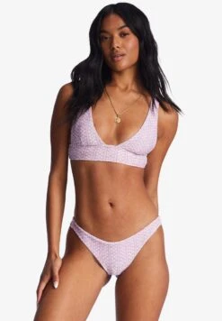 Billabong Covered In Love Tanlines Tanga - Bikini Bottoms - Lilac Dream