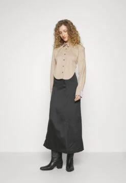 Long Skirt Waist Strap - Maxi Skirt - Black -Pieces Shop 71542385bdb849878edcf50f9e750bfc