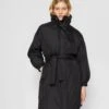 Marc O'Polo Coat Padded Oversized Belted Stand-Up Collar- Winter Coat - Black -Pieces Shop 7237d6fbd91142559aec39c5bba80603