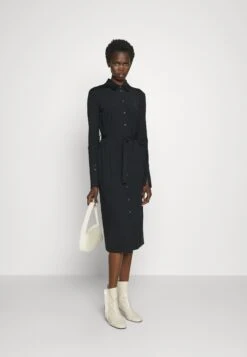 Patrizia Pepe Abito Dress - Shirt Dress - Black -Pieces Shop 72ddb52381574ea29d204c25972581d0