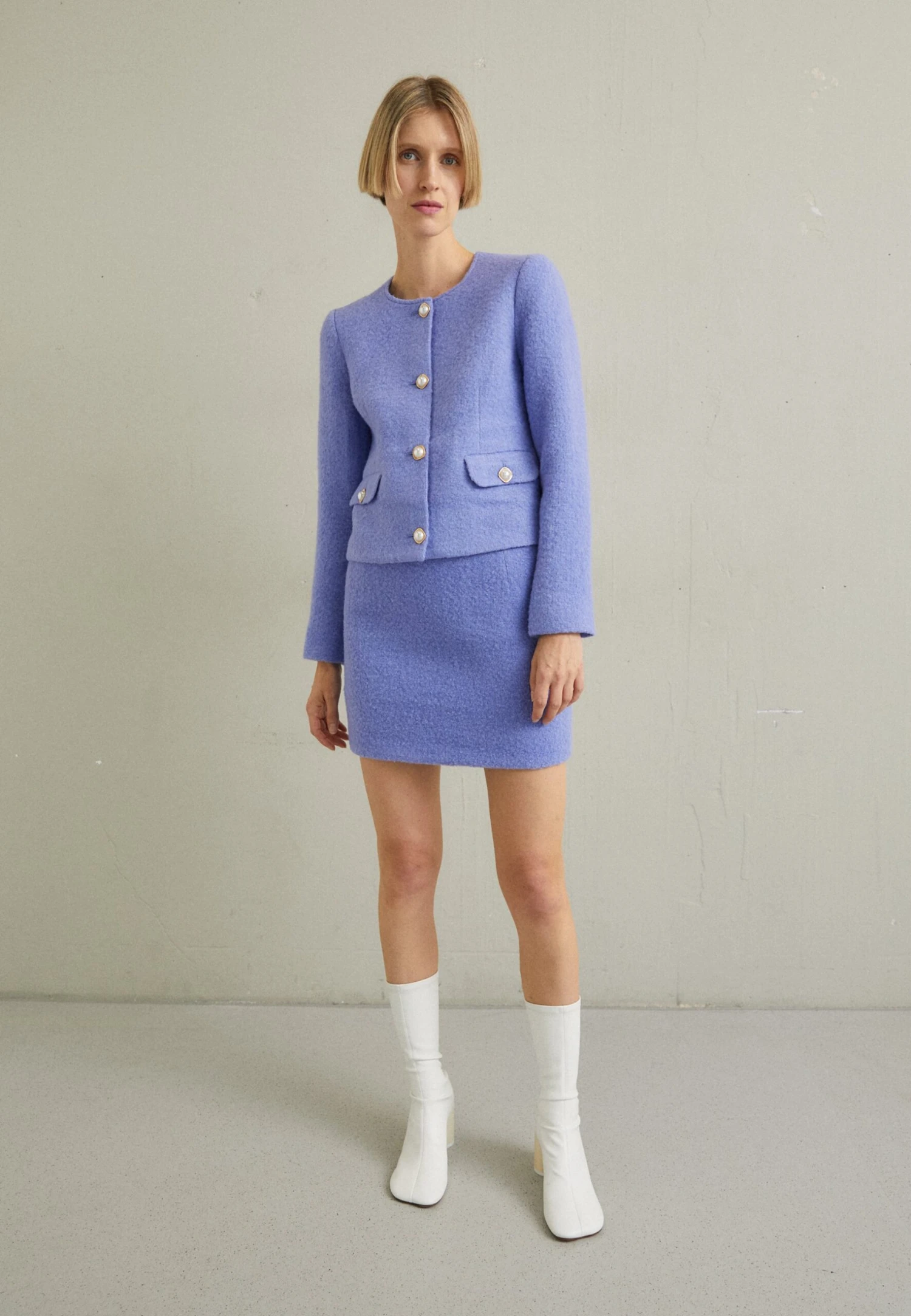 Designers Remix Alaska Short- Mini Skirt - Lilac 4 Designers Remix Alaska Short- Mini Skirt - Lilac - Image 2