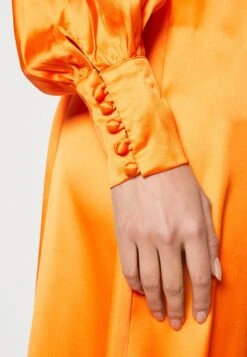 NEVER FULLY DRESSED Wrap Sakura - Cocktail Dress / Party Dress - Orange -Pieces Shop 7abf271c06e44f0e8f2f0a71cfab687d