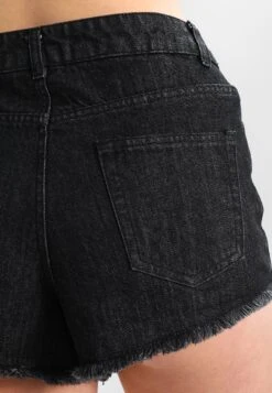 URBAN CLASSICS Ladies Hotpants - Denim Shorts - Black Washed -Pieces Shop 7ae9c6465f744b668f302bd0f2277a13