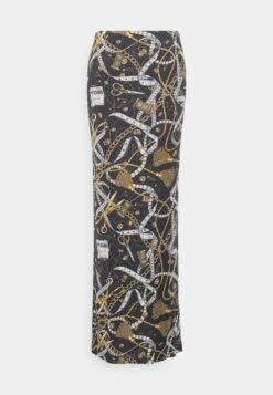 MOSCHINO All Over Sartorial- Maxi Skirt - Fantasy Print Black -Pieces Shop 7c16785987df447593cf9ce4729c56a1