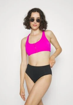 GOOD AMERICAN Compression Zip Up Bra - Bustier - Pink -Pieces Shop 7eeb954a811f430f9ed4958bc4f7f54e