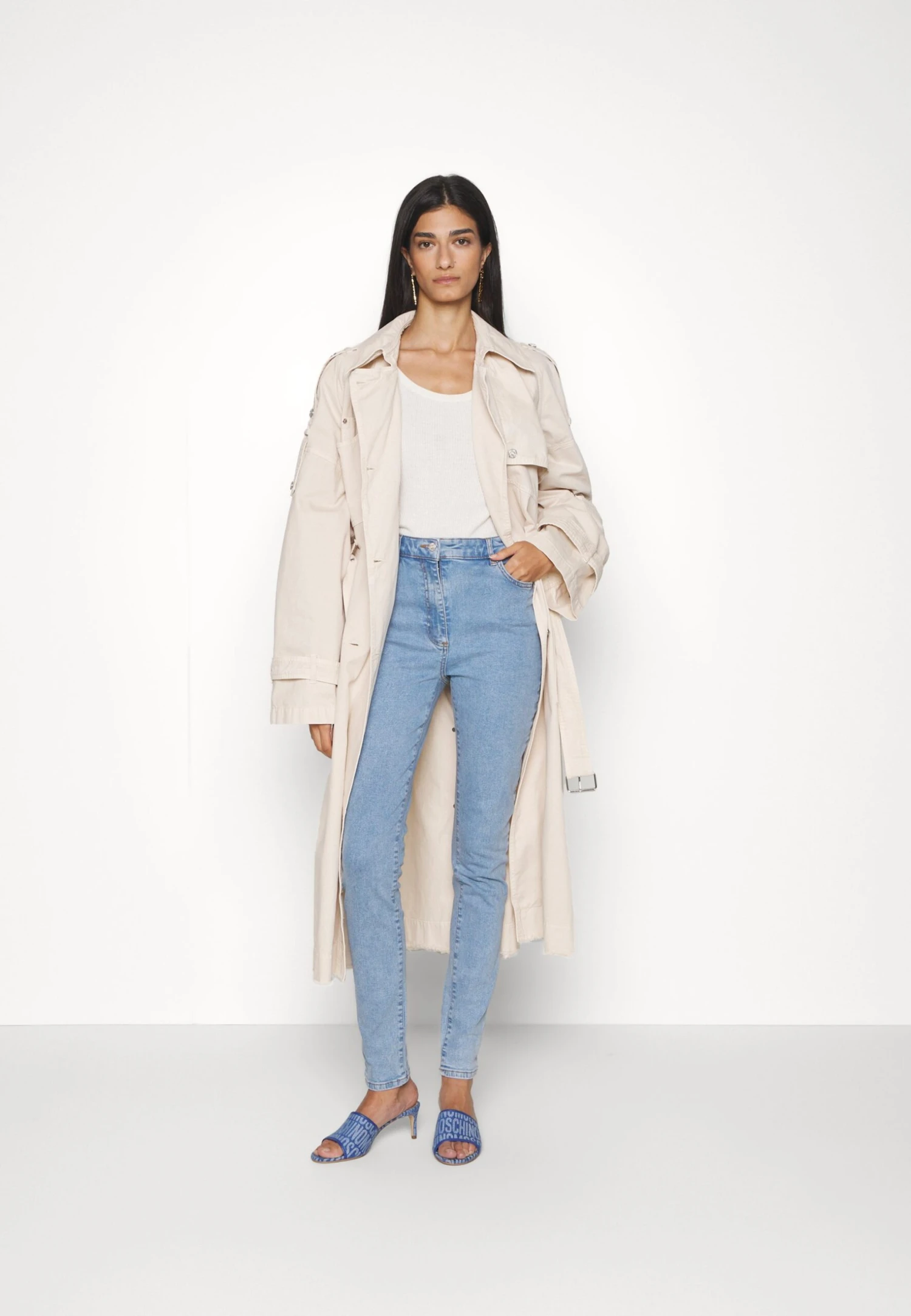 Long Jacket - Trenchcoat - Beige 4 Long Jacket - Trenchcoat - Beige - Image 2