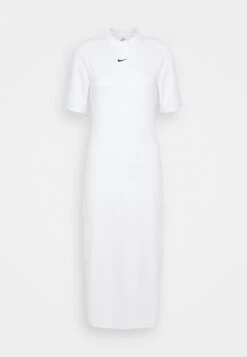 Nike Sportswear Midi Dress - Jersey Dress - White/Black -Pieces Shop 8673e8260d9a41ac80f45829b8de44c8