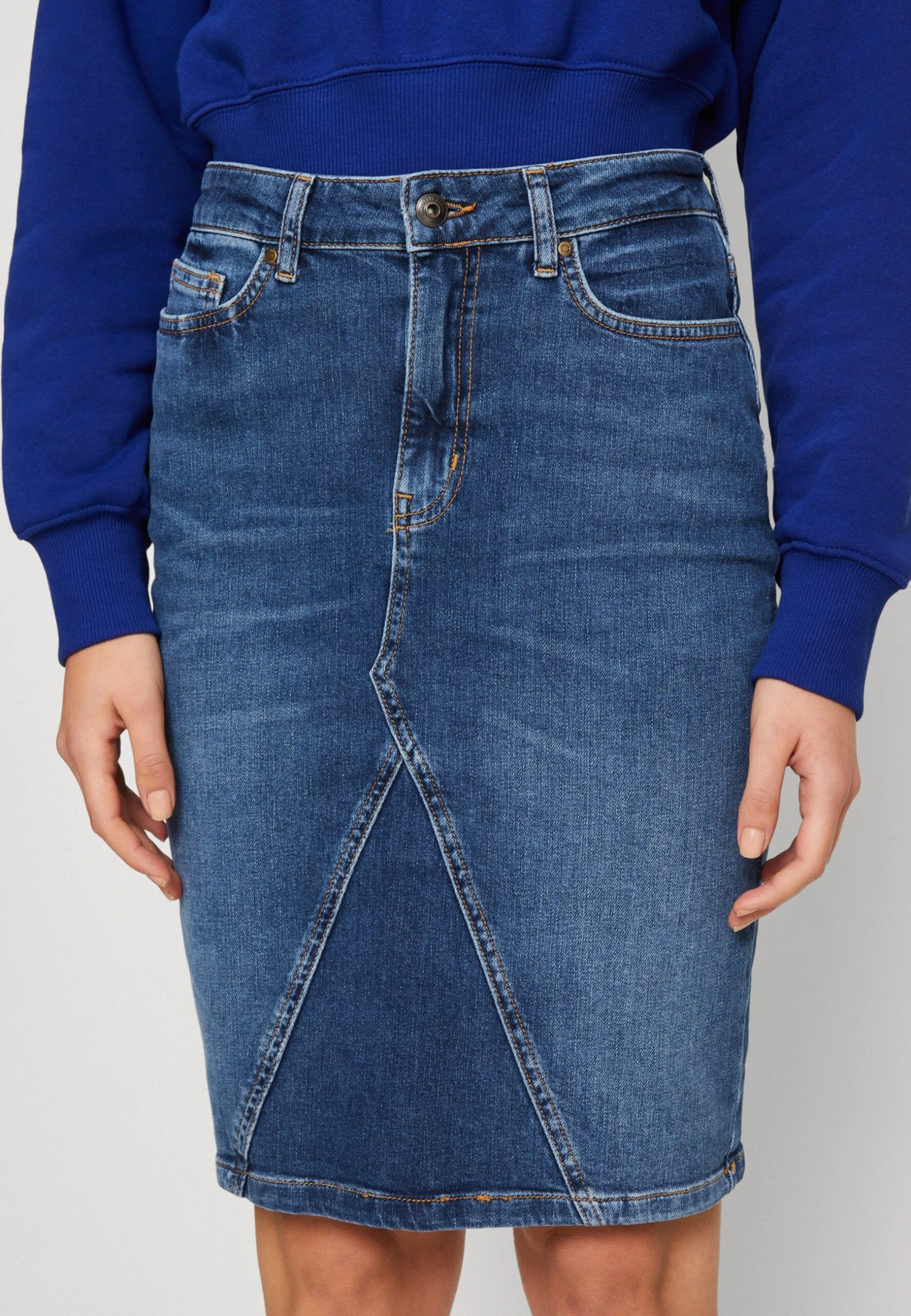 ONLY Onlnorma Pencil Skirt - Denim Skirt - Light Blue Denim 8 ONLY Onlnorma Pencil Skirt - Denim Skirt - Light Blue Denim - Image 6