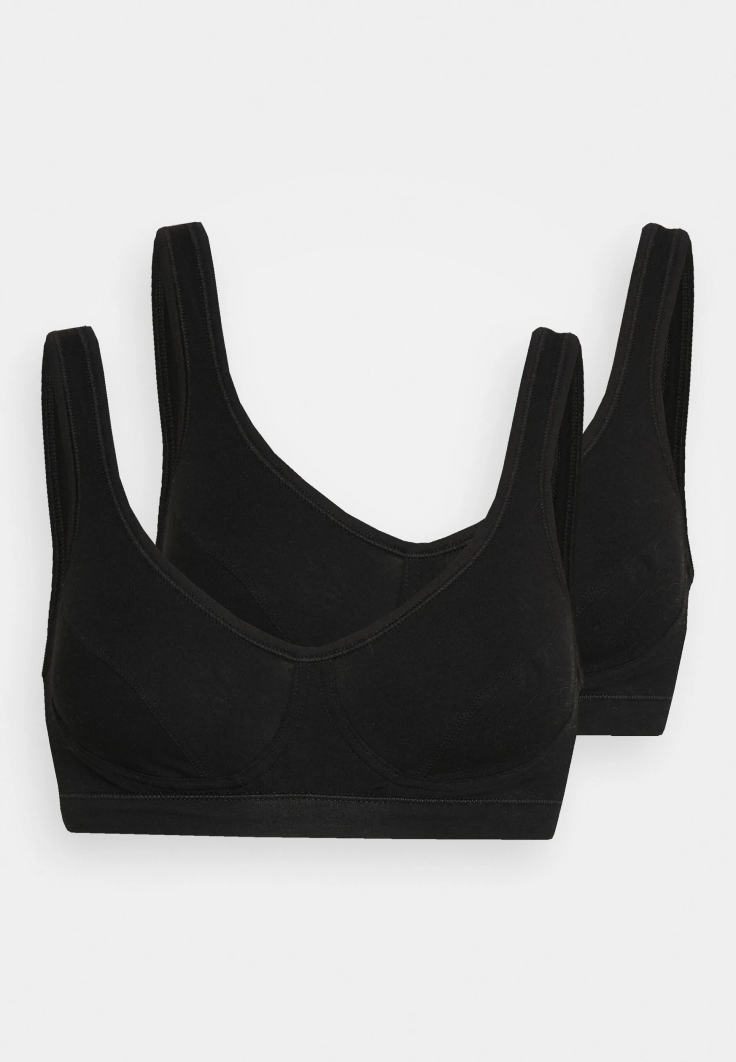 Schiesser 2Pack Bustier Mit Cups Organic Cotton - 95/5 - Bustier - Schwarz 6 Schiesser 2Pack Bustier Mit Cups Organic Cotton - 95/5 - Bustier - Schwarz - Image 4