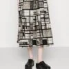 DKNY Voile Skirt - A-Line Skirt - Pristine/Black Multi -Pieces Shop 8a5de5f8602a446b93d8e5c0f1de7eb2