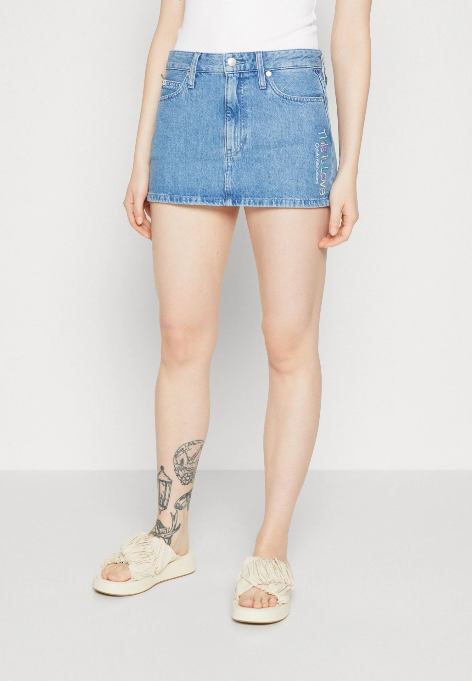 Calvin Klein Jeans Micro Skirt - Denim Skirt 3 Calvin Klein Jeans Micro Skirt - Denim Skirt
