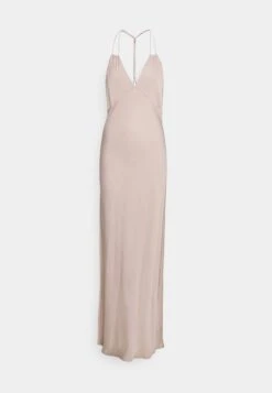 Calvin Klein Shine Strap Midi Dress - Cocktail Dress / Party Dress - Natural -Pieces Shop 8db4297e25eb4bebb6258c6c6d65da58