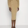 MICHAEL Michael Kors Merino Skirt - Pencil Skirt - Dark Camel -Pieces Shop 8f87df3665bb469abe99bec4b1c31018