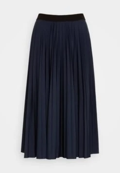 ESPRIT Plissee Skirt - Pleated Skirt - Navy -Pieces Shop 9365ee431db8463ca61aef2afcec9690