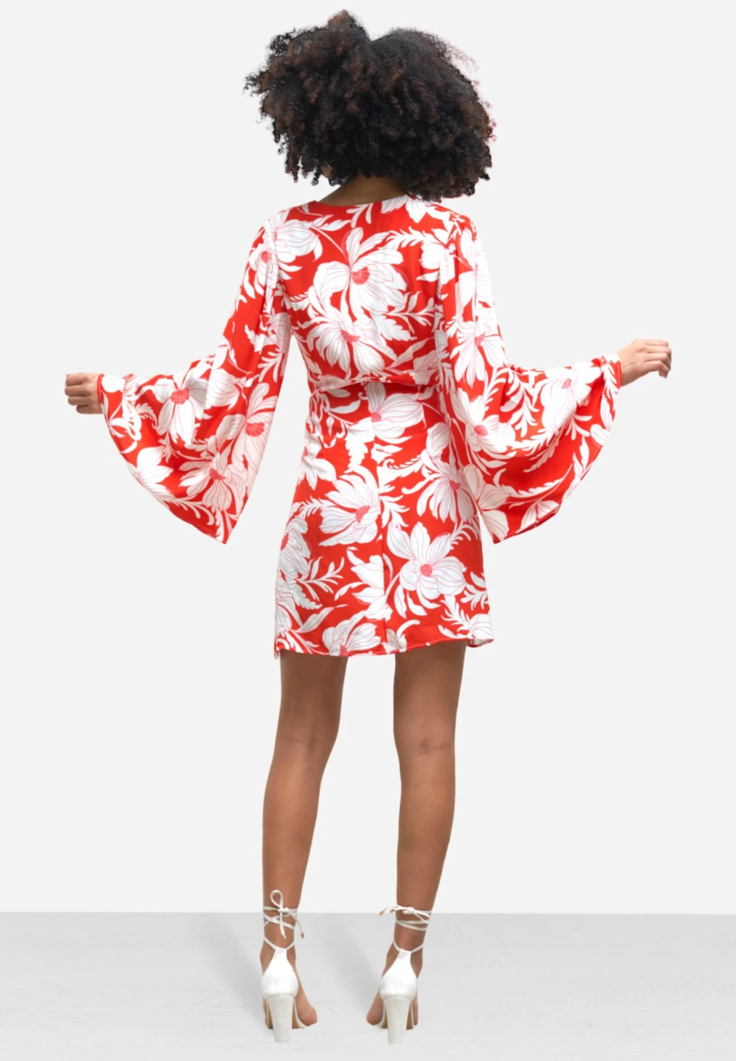 Florence - Day Dress - Red 5 Florence - Day Dress - Red - Image 3