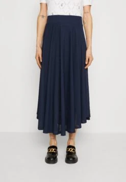 ESPRIT Long Skirt- Pleated Skirt - Navy