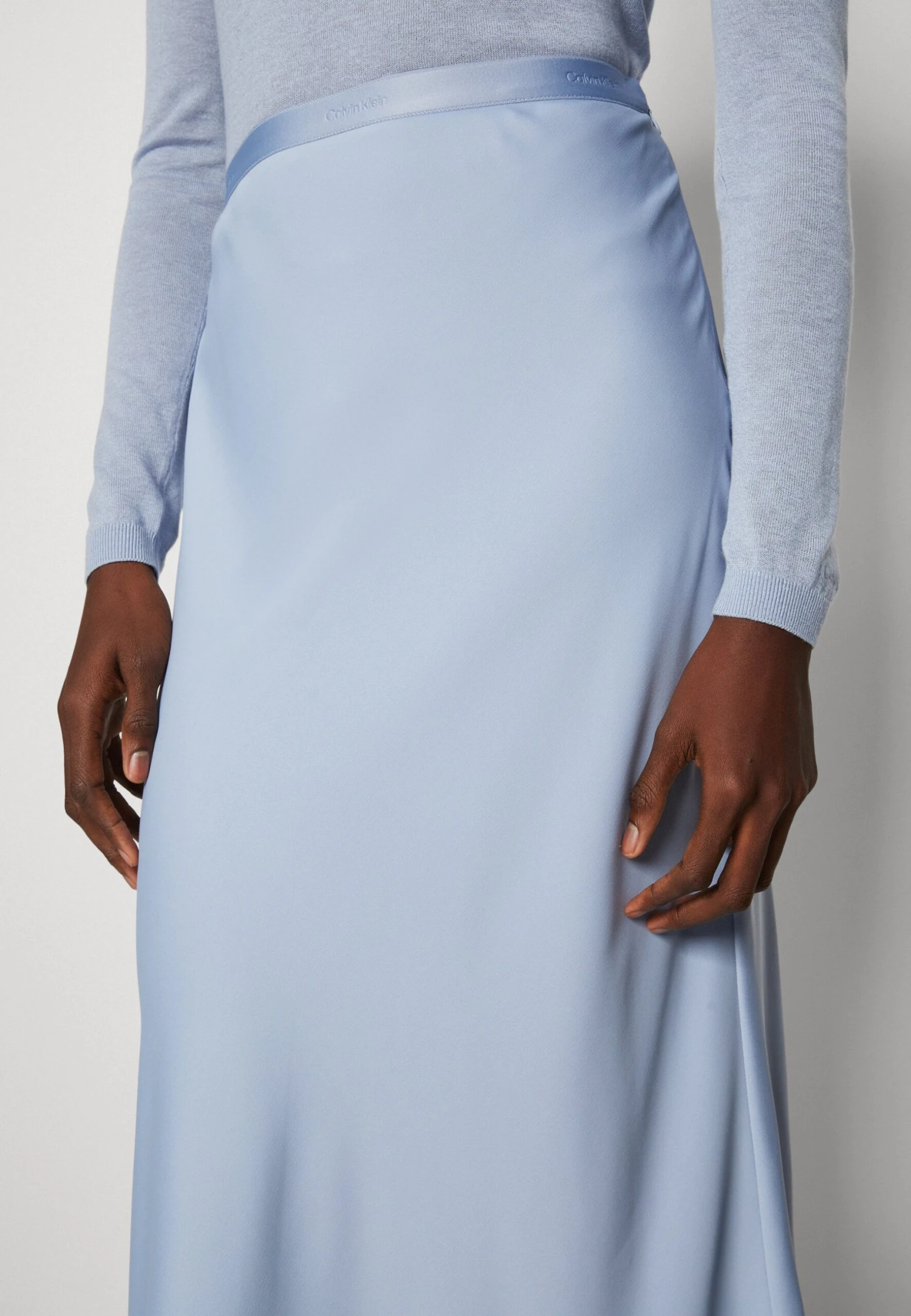 Calvin Klein Bias Cut Midi Skirt - Pencil Skirt - Blue Chime 8 Calvin Klein Bias Cut Midi Skirt - Pencil Skirt - Blue Chime - Image 6