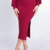 Debbie - Pencil Skirt - Bordeaux -Pieces Shop 9fcf647a28134e9b8f4c9bc187953708