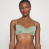 Hunkemöller Scallop - Bikini Top - Green