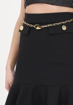 Elisabetta Franchi Womens Skirt - A-Line Skirt - Nero -Pieces Shop a2999c27185b4dc4a098018f79785761