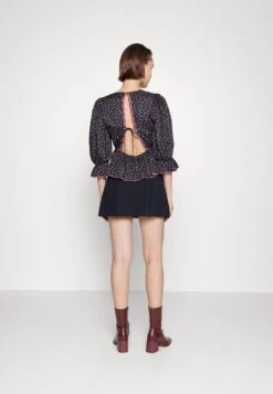 Abercrombie & Fitch Tailored Pleated Skort - Mini Skirt - Black -Pieces Shop a4a2095b64cf4fafb1d736834b0c52a8