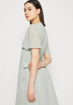 Vila Vifabia Midi Wrap Dress - Cocktail Dress / Party Dress - Green Milieu -Pieces Shop a4cea5716c974fea979d0b25c0b66340