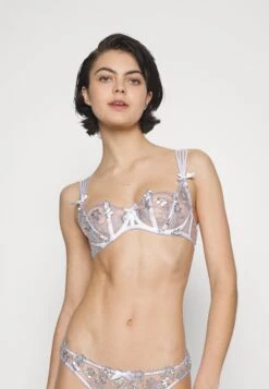 AGENT PROVOCATEUR Skylee Bra - Underwired Bra - White/Silver