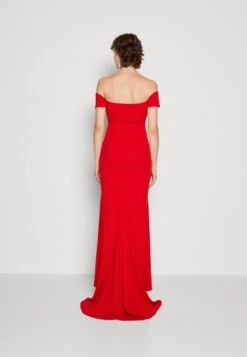 Wal G Rish Off Shoulder Maxi - Jersey Dress - Red -Pieces Shop a9cd99aa7afe45f999b6e5775f91bf31