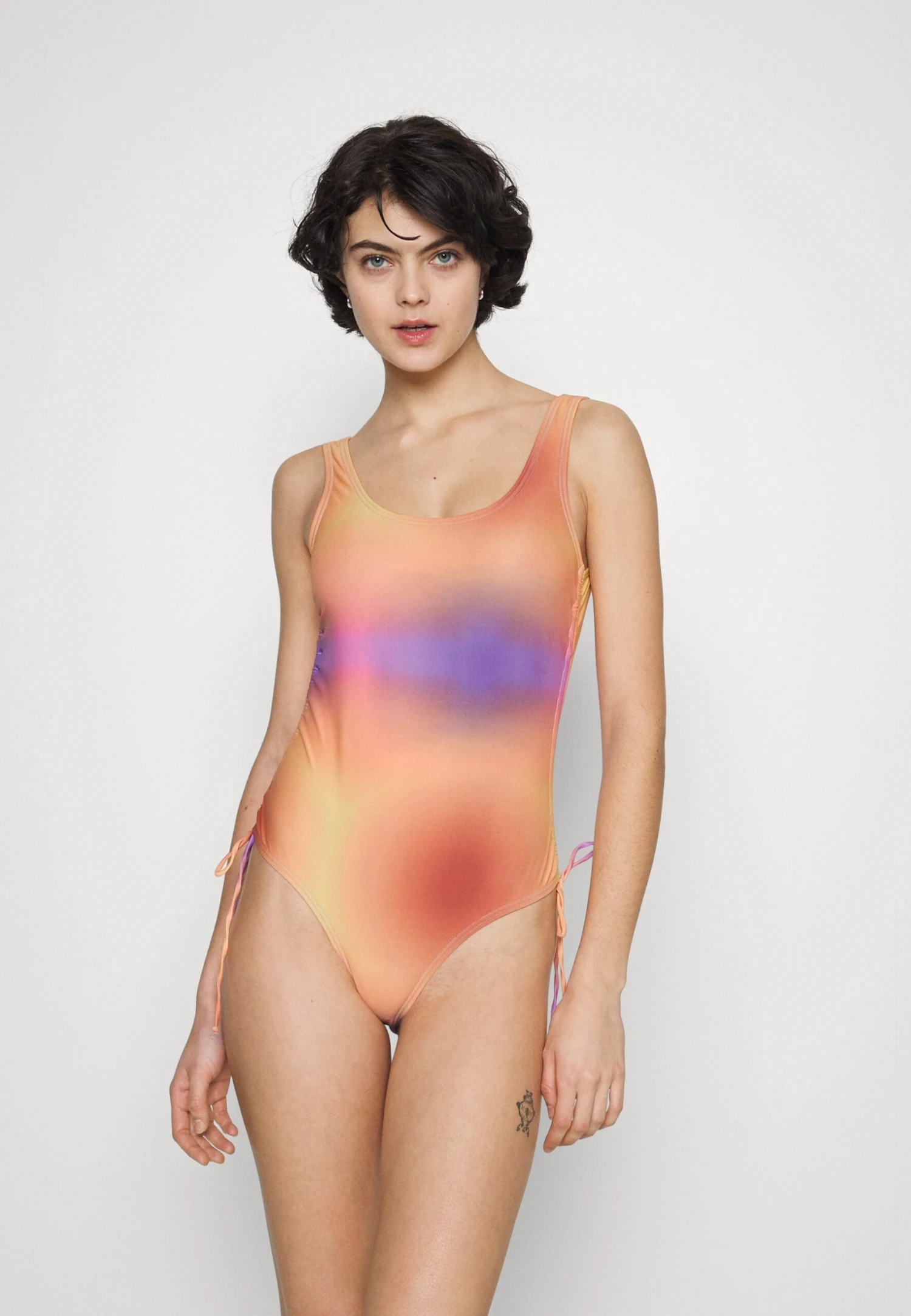 Pieces Pcbibba Ruching Swimsut - Swimsuit - Purple 3 Pieces Pcbibba Ruching Swimsut - Swimsuit - Purple