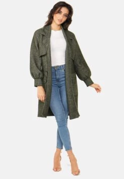 Fluffy- Classic Coat - Green -Pieces Shop aa7c4ec20acb43ffb4fffded10701679