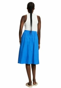 ESPRIT Light- A-Line Skirt - Bright Blue -Pieces Shop ab3750068e57410fbafc165dcd6f9193