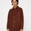 Pieces Pcjudy Shacket- Short Coat - Chicory Coffee