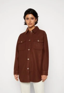 Pieces Pcjudy Shacket- Short Coat - Chicory Coffee