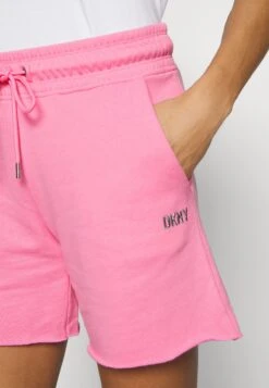 DKNY Metallic Logo - Sports Shorts - Bubblegum/Silver -Pieces Shop af8ae99751524b6fa10f7ed82697a43d
