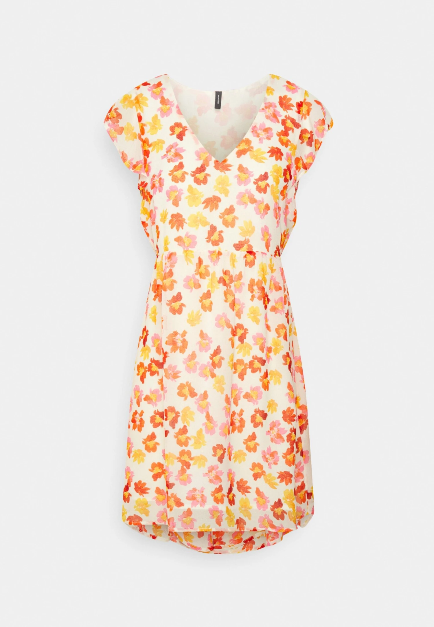 Vero Moda Petite Vmruna Cap Sleeve Short Dress - Day Dress - Pristine 3 Vero Moda Petite Vmruna Cap Sleeve Short Dress - Day Dress - Pristine