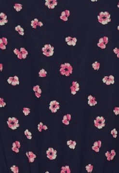 Anna Field V-Neck Sleeve Dress- Day Dress - Dark Blue/Pink -Pieces Shop b563e7911c2f462dafbd112e0b88fc49