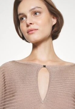 Calvin Klein Shiny Maxi Rib Dress - Jumper Dress - Dark Frosted Almond -Pieces Shop bcec81be85a04b349883c6038da48bc4