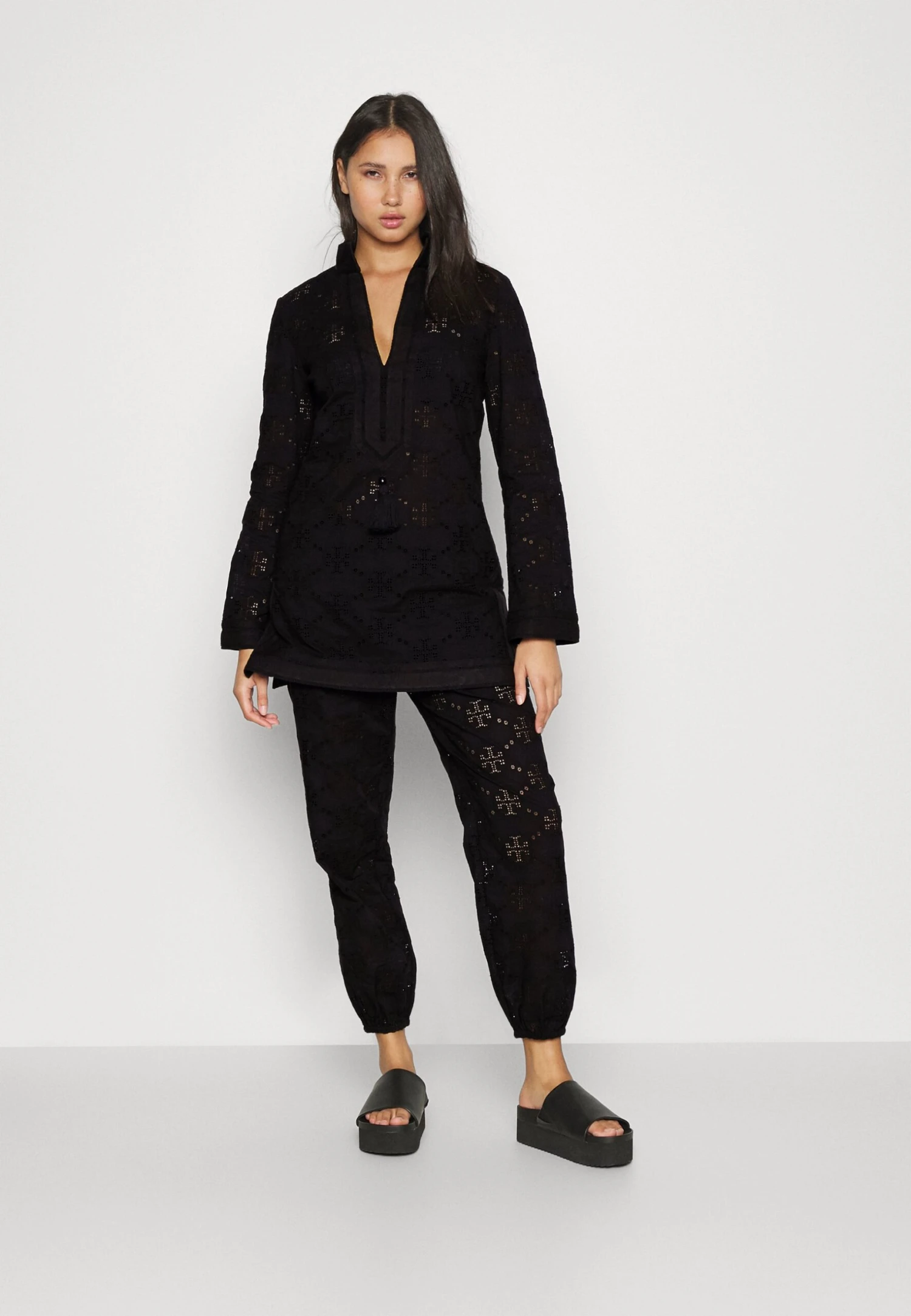 Tory Burch Tory Tunic - Beach Accessory - Black 4 Tory Burch Tory Tunic - Beach Accessory - Black - Image 2