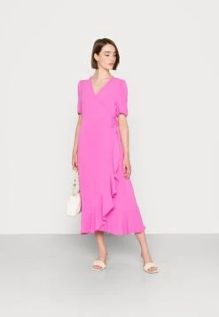 ONLY Onlmette Wrap Midi Dress - Day Dress - Super Pink 8 ONLY Onlmette Wrap Midi Dress - Day Dress - Super Pink -Pieces Shop c61ff7c941204c99b05a345a44678674