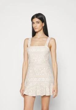 Alice + Olivia Kaidra Mini Dress - Day Dress - Natural/White -Pieces Shop c993dec9898b4c84bbd8d7aedf9ae765