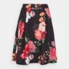 Anna Field Pleated Skirt -Black/Pink